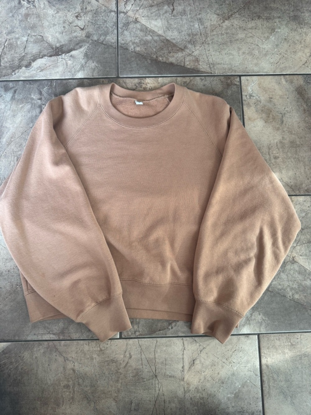 Uniqlo 100% cotton brown sweatshirt